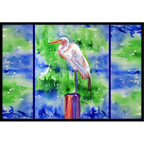 Carolines Treasures 18 x 27 In. Egret Indoor or Outdoor Mat 8358MAT - main
